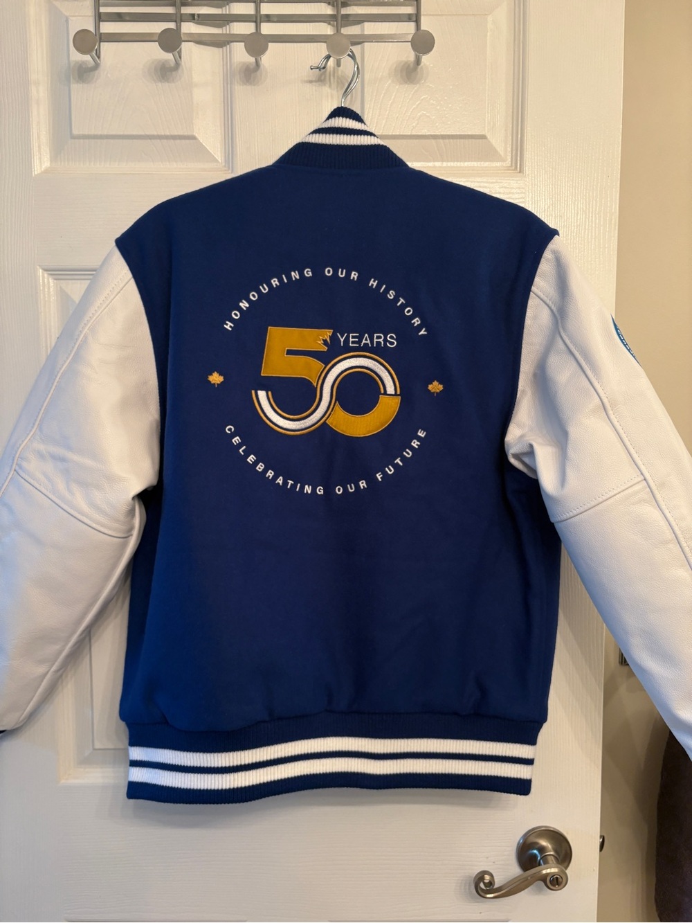 Lordco 50th Anniversary Leather Wool Varsity Jacket - Picture 2 of 12